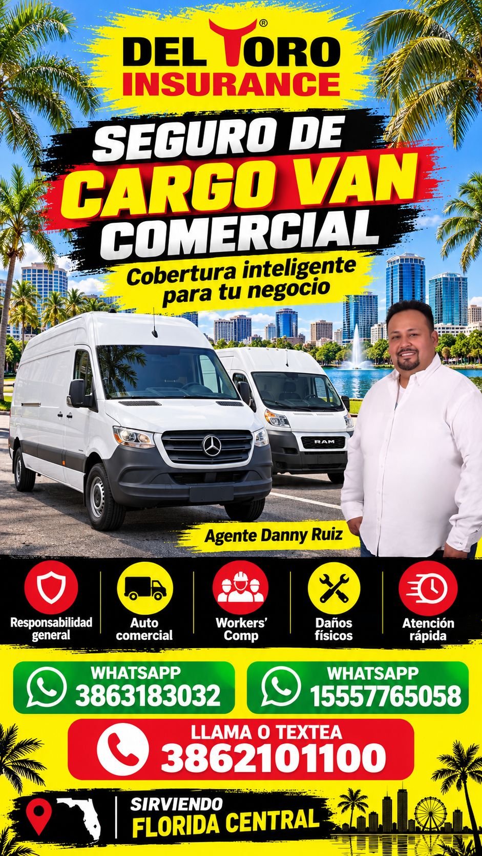 Cargo Van & Sprinter Insurance – Del Toro Insurance flyer